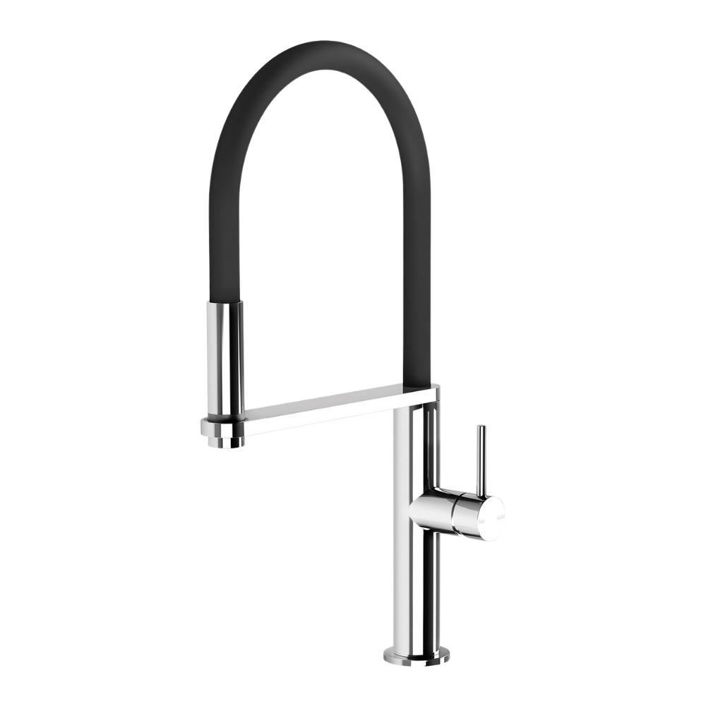 Blix Flexible Hose Chrome Sink Mixer Round