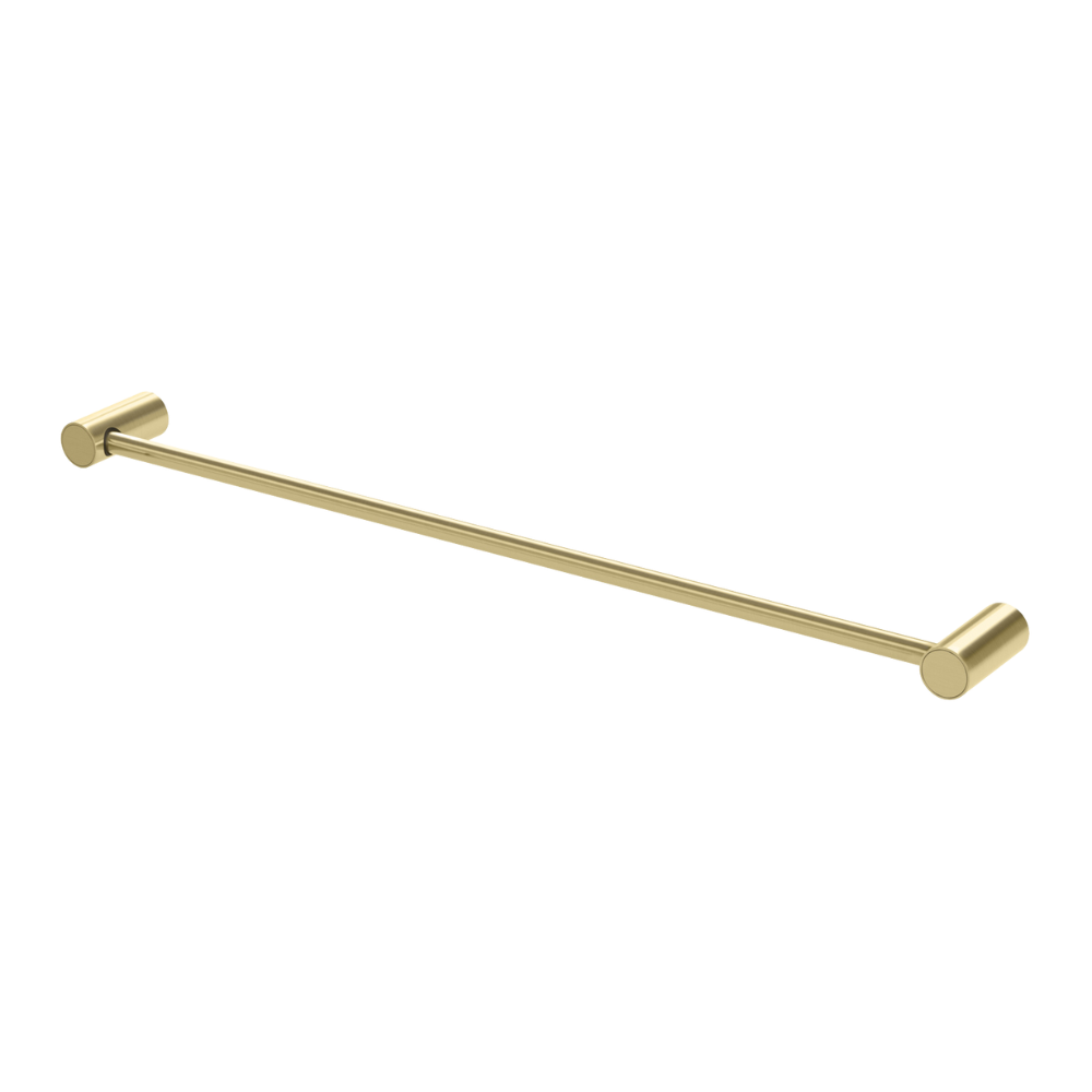 Vivid Slimline Single Towel Rail 600mm  Brushed Gold