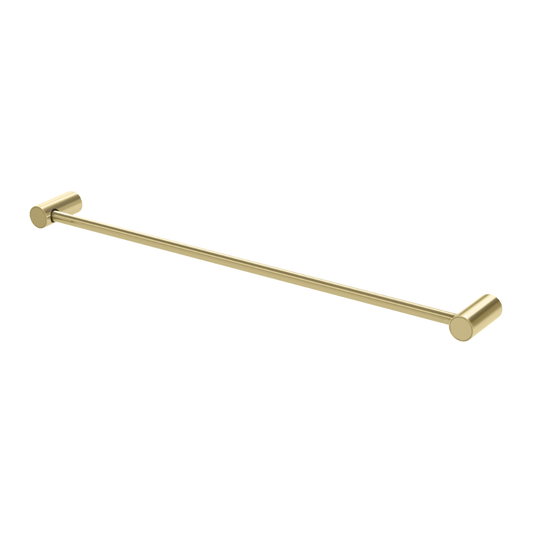 Vivid Slimline Single Towel Rail 600mm  Brushed Gold