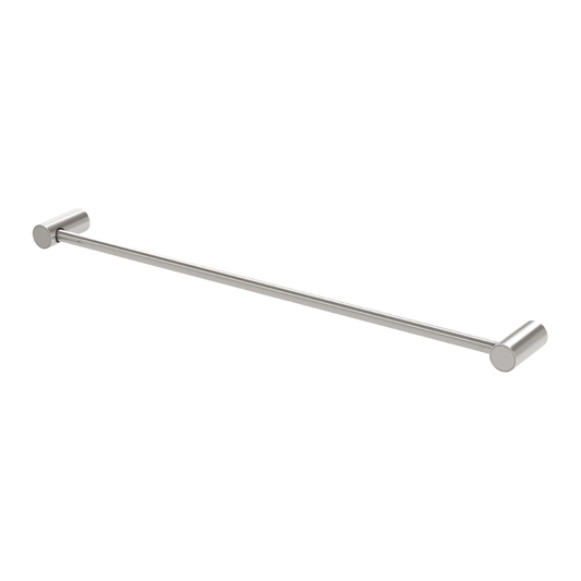 Vivid Slimline Single Towel Rail 600mm Brushed Nickel