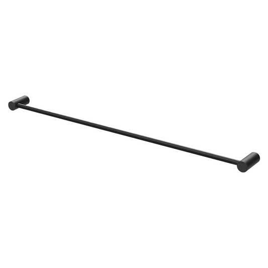 Vivid Slimline Single Towel Rail 800mm Matte Black