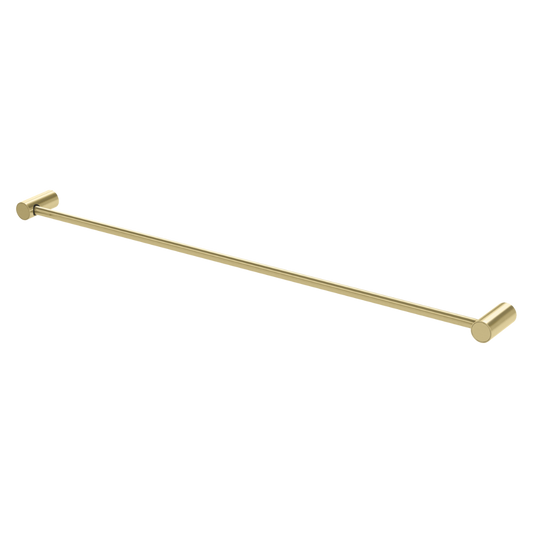 Vivid Slimline Single Towel Rail 800mm  Brushed Gold