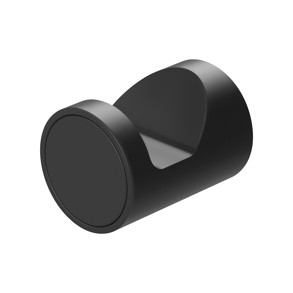 Vivid Slimline Robe Hook Matte Black