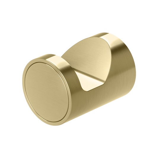 Vivid Slimline Robe Hook Brushed Gold