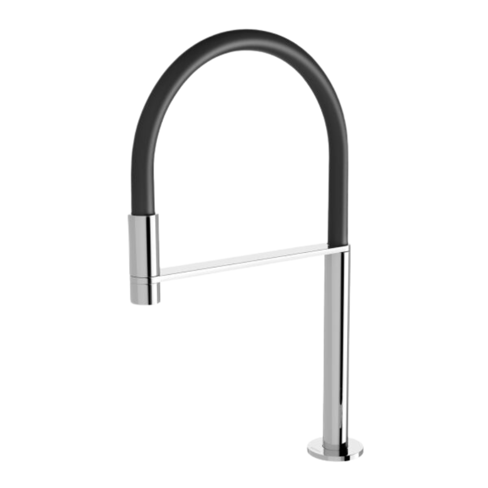 Axia Hob Sink Outlet Flexible Hose 230mm Chrome