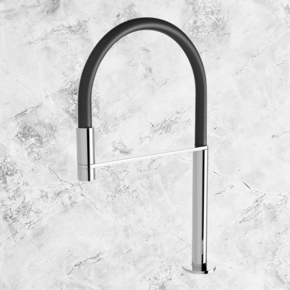 Axia Hob Sink Outlet Flexible Hose 230mm Chrome