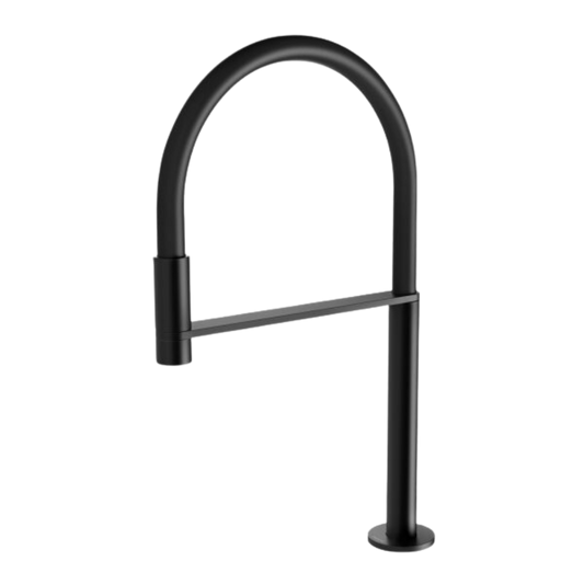 Axia Hob Sink Outlet Flexible Hose 230mm Matte Black