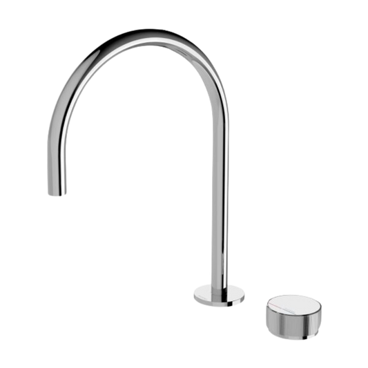 Axia Hob Sink Mixer Set 220mm Gooseneck Chrome