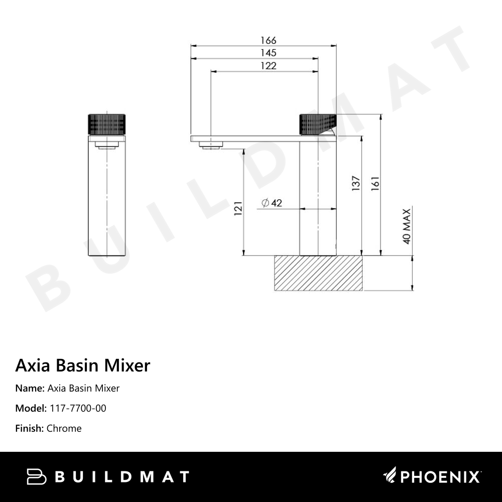 Axia Basin Mixer Chrome