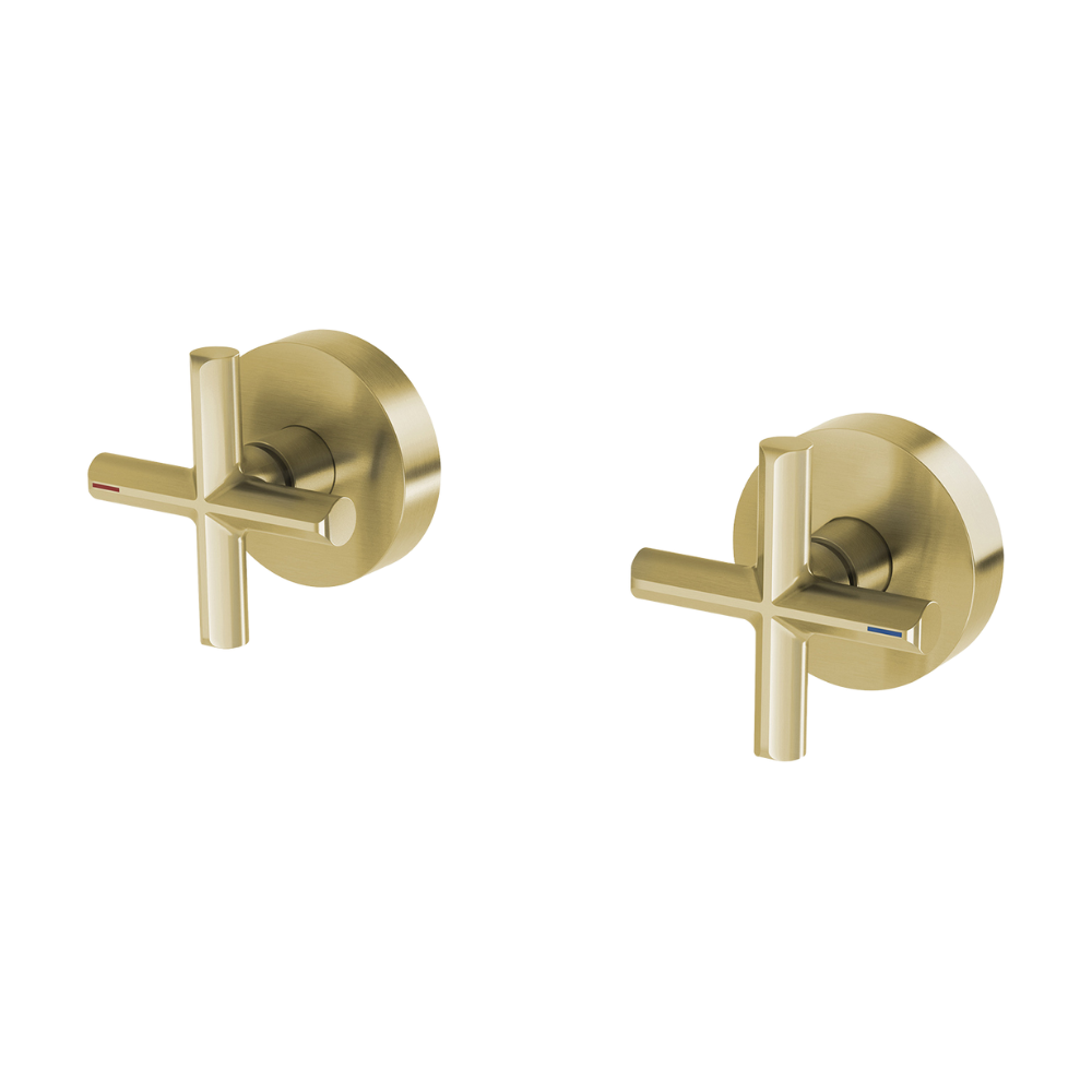 Vivid Slimline Plus Wall Top Assemblies Brushed Gold