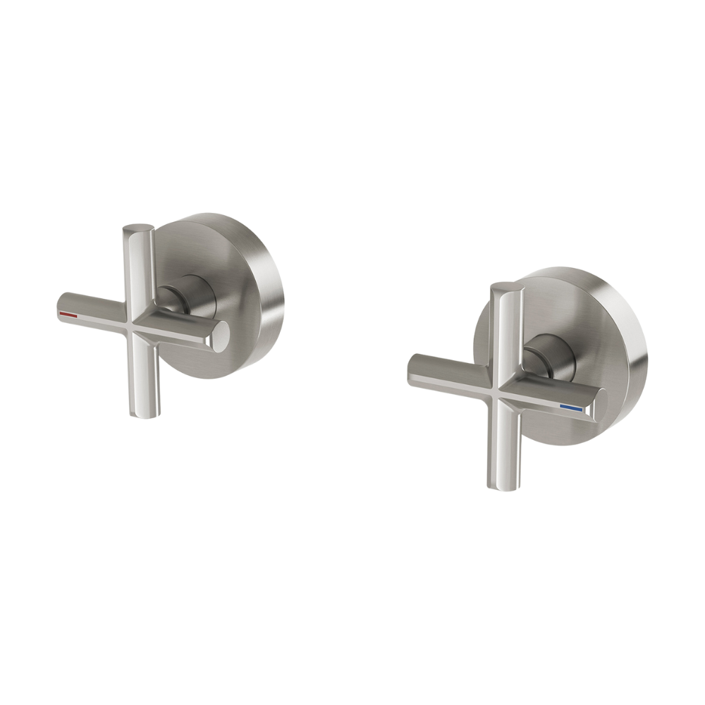 Vivid Slimline Plus Wall Top Assemblies Brushed Nickel