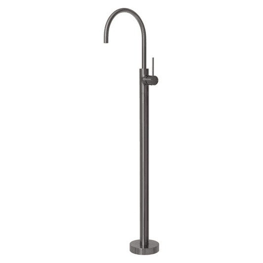 Vivid Slimline Floor Mounted Bath Mixer Brushed Carbon