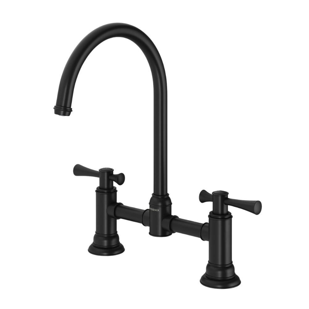 Cromford Exposed Sink Set Matte Black