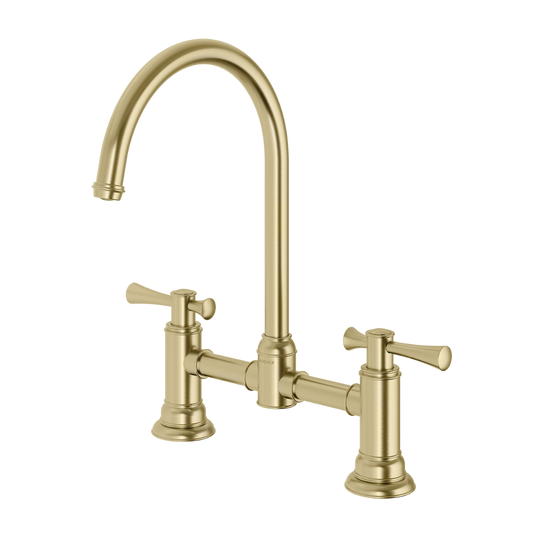 Cromford Exposed Sink Set Brushed Gold