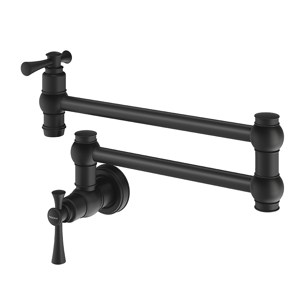 Cromford Pot Filler Matte Black