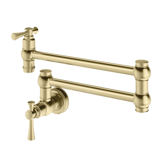 Cromford Pot Filler Brushed Gold