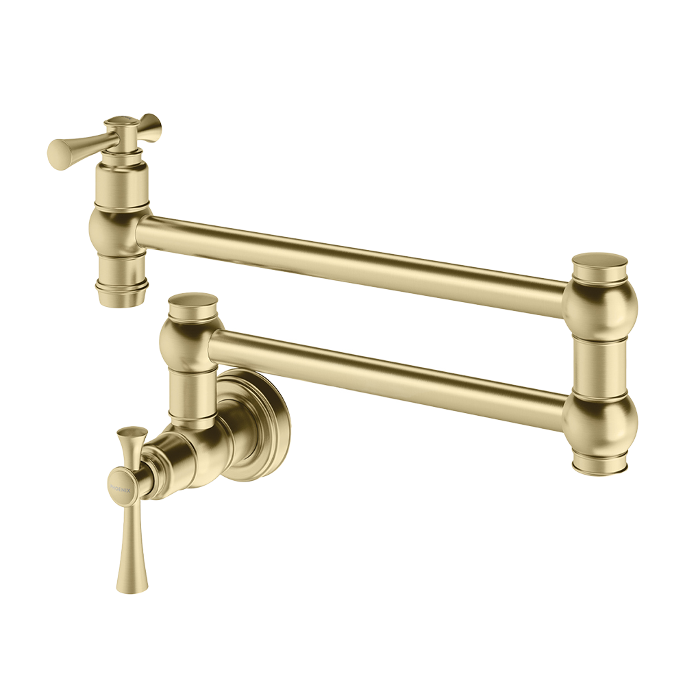 Cromford Pot Filler Brushed Gold