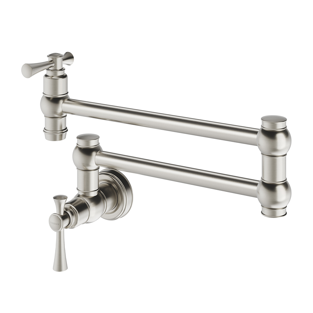 Cromford Pot Filler Brushed Nickel