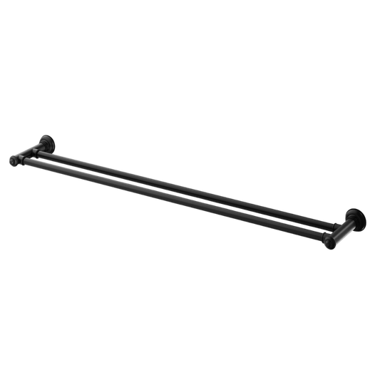 Cromford Double Towel Rail 800mm Matte Black