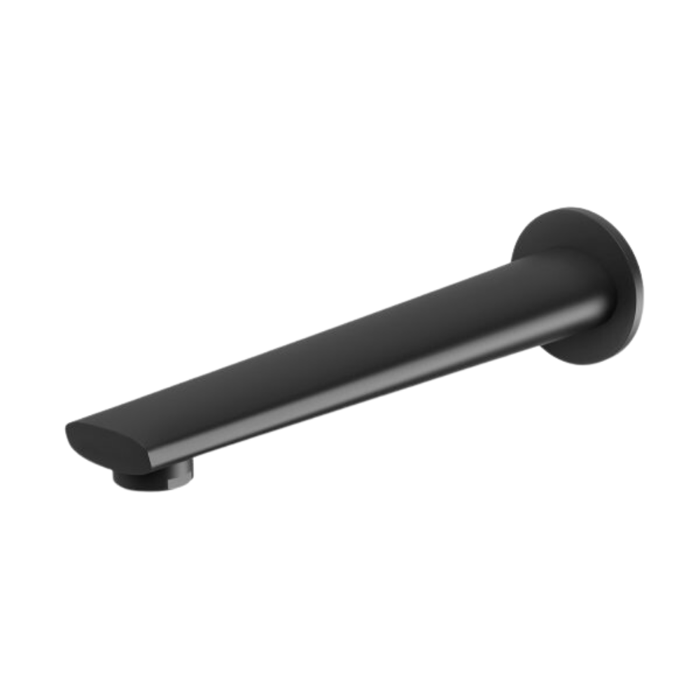 Arlo Wall Bath Outlet 200mm Matte Black