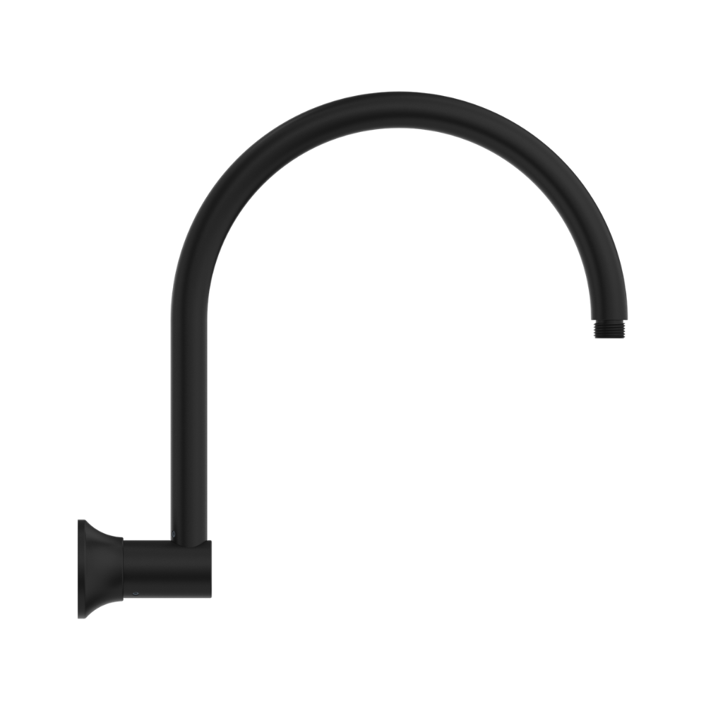 York Shower Arm Matte Black