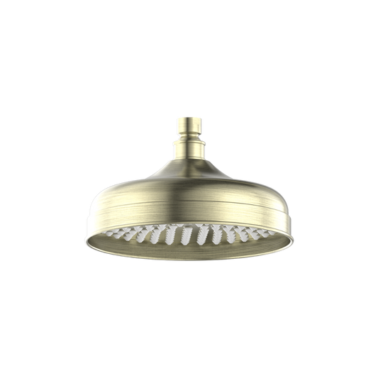 York Shower Head 200mm Aged Brass