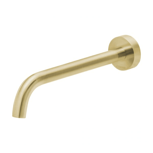 Vivid Slimline Basin Outlet 230mm Curved Brushed Gold