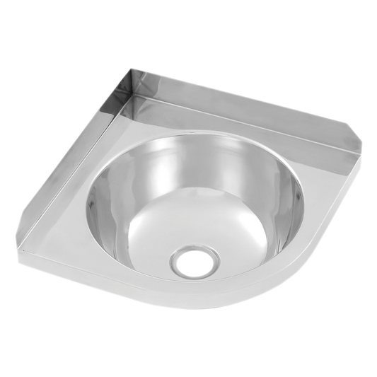 Corner Stainless Steel Hand Basin