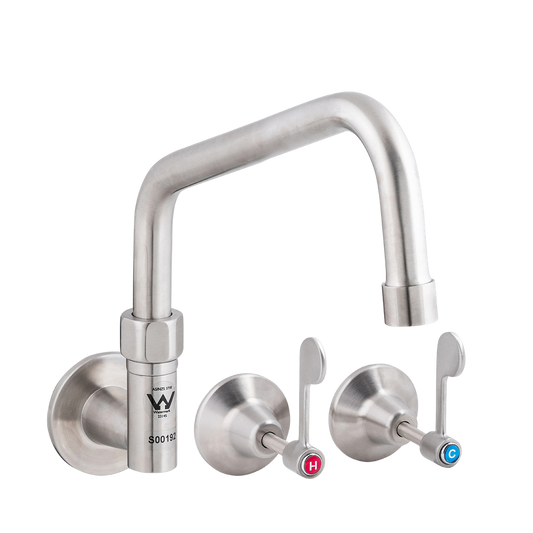 Wall Stops and Elbow with 6-inch Spout