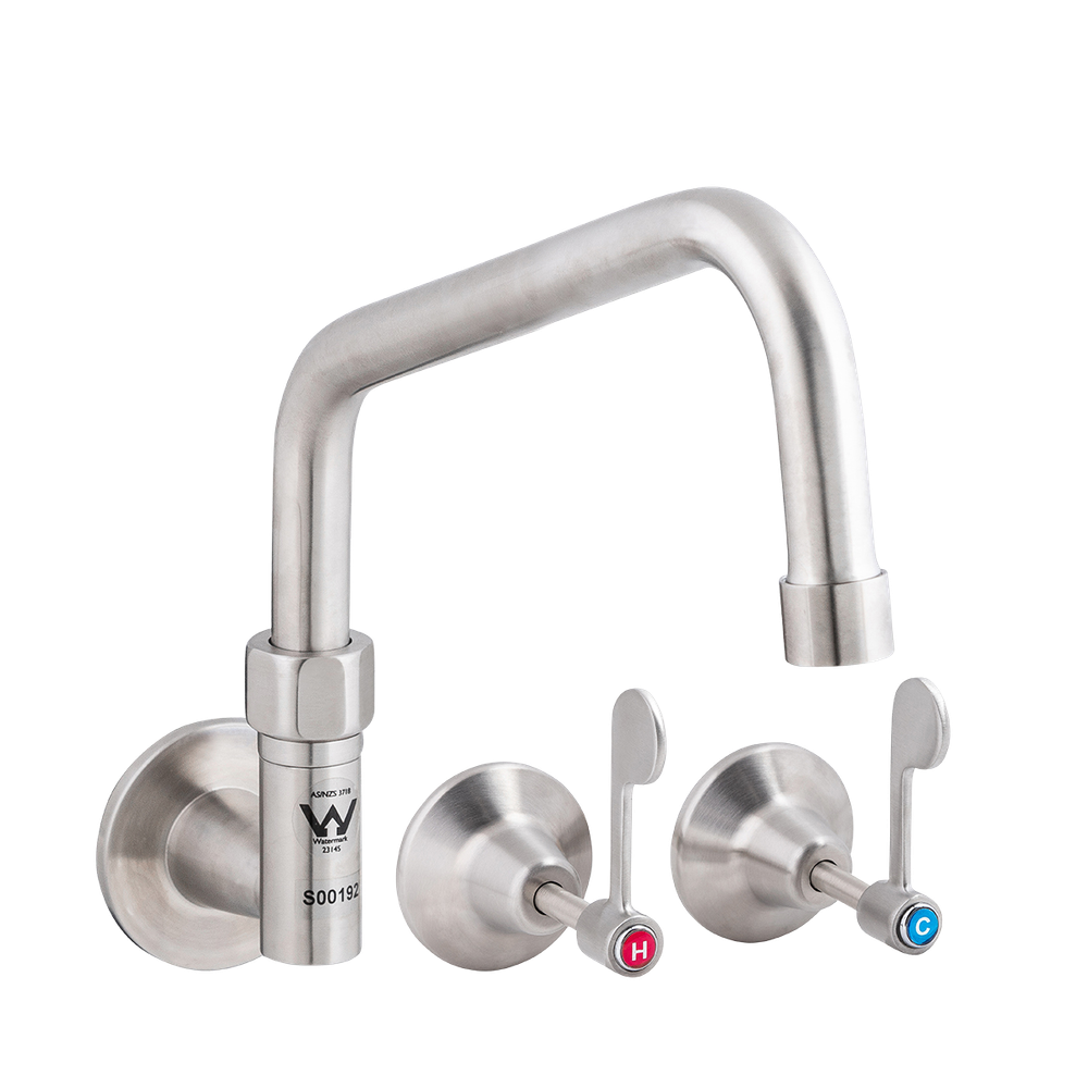 Wall Stops and Elbow with 6-inch Spout