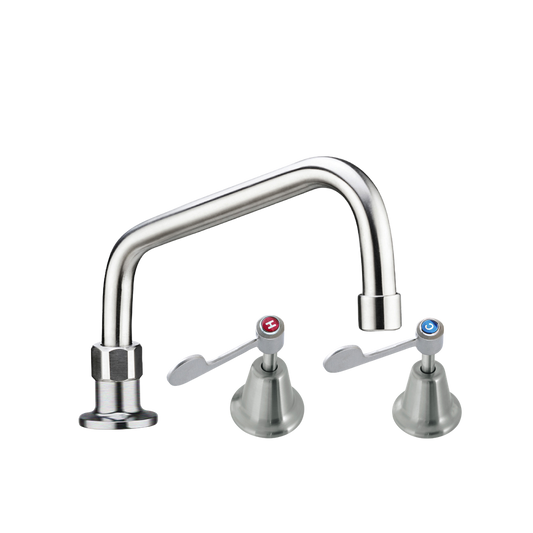 Bench Mount and Basin Stops with 6-inch Spout