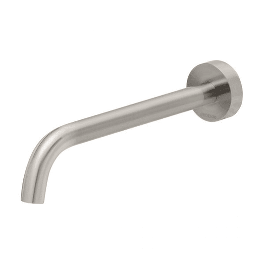 Vivid Slimline Basin Outlet 230mm Curved Brushed Nickel