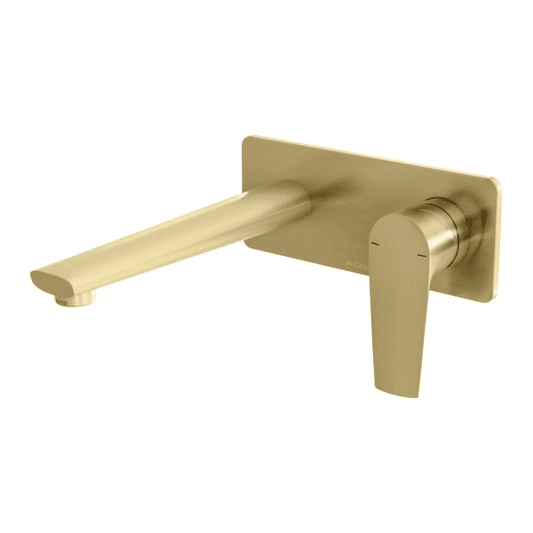 Arlo Wall Basin / Bath Mixer Set 200mm Trim Kit Only Brushed Gold