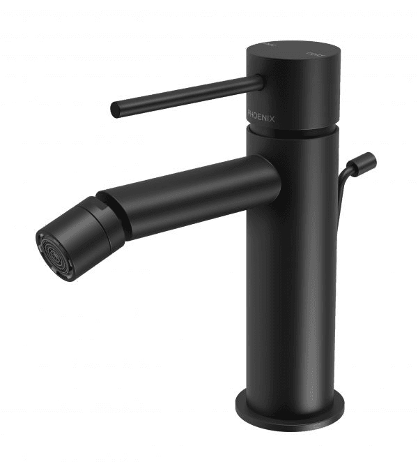 Vivid Slimline Bidet Mixer with Pop-Up Waste Matte Black