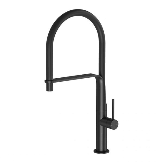 Vido Flexible Hose Sink Mixer 200mm Matte Black