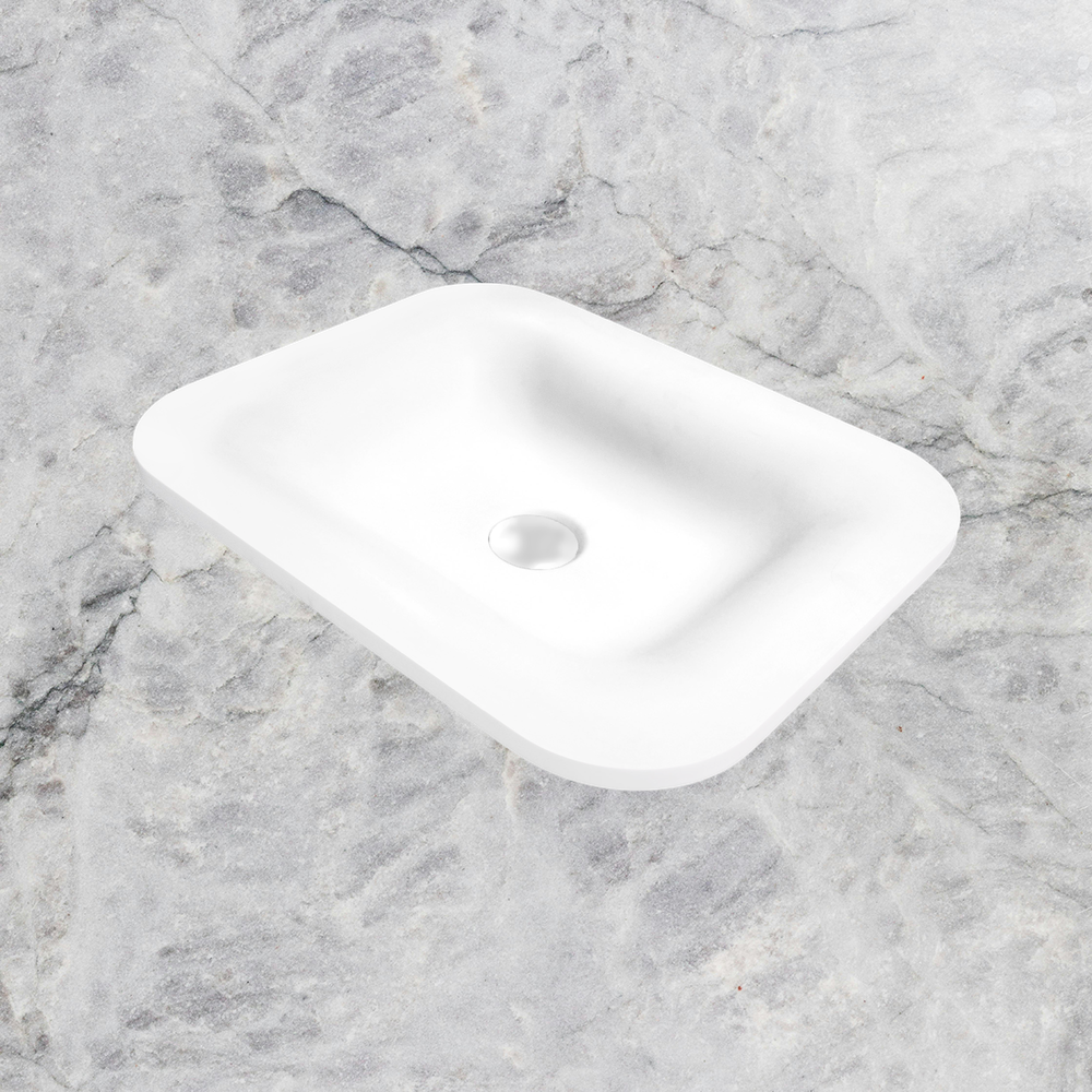 Believe Basin Matte White Inset