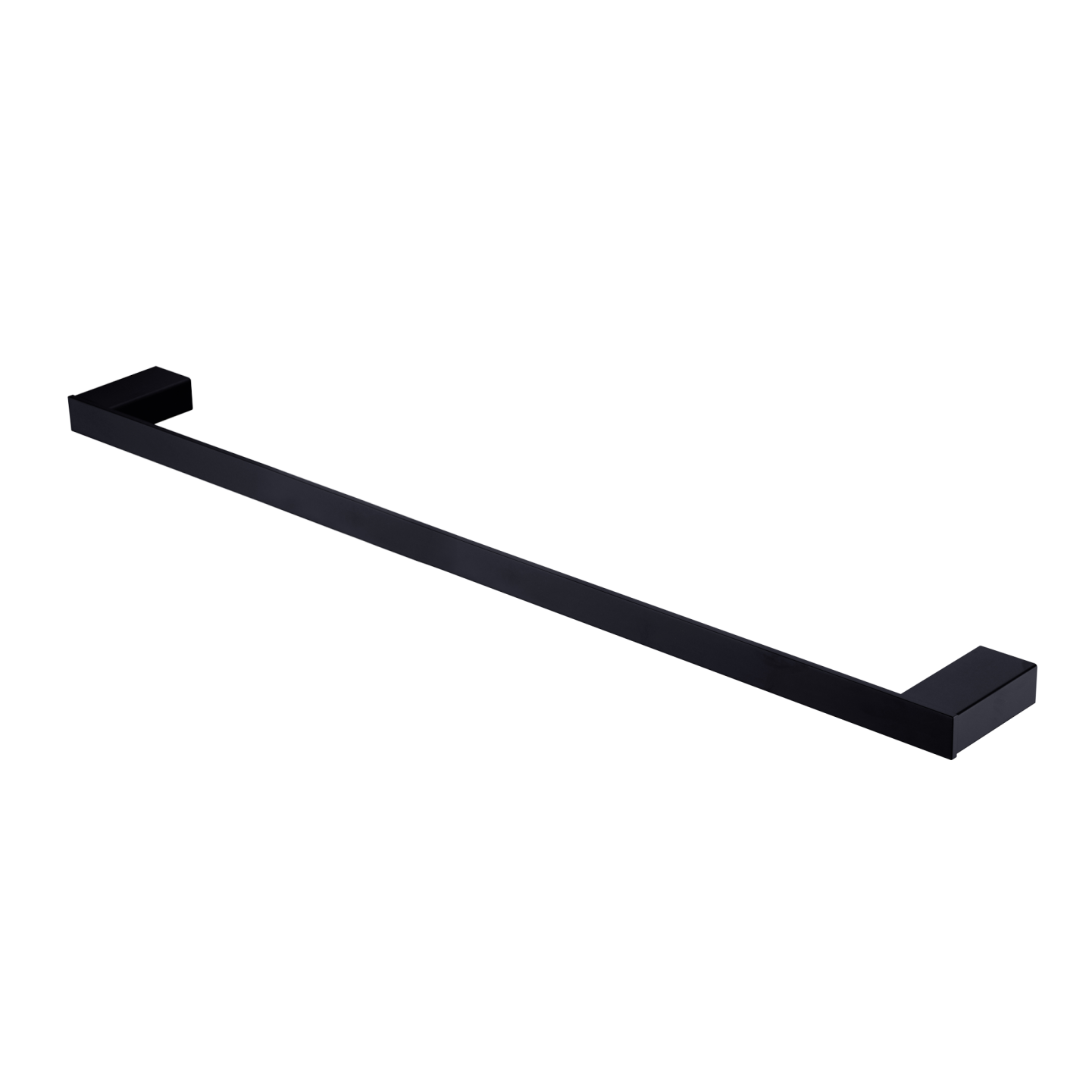 Athens Single Towel Rail 800mm Matte Black