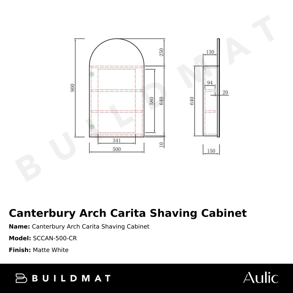 Canterbury Arch Carita Shaving Cabinet