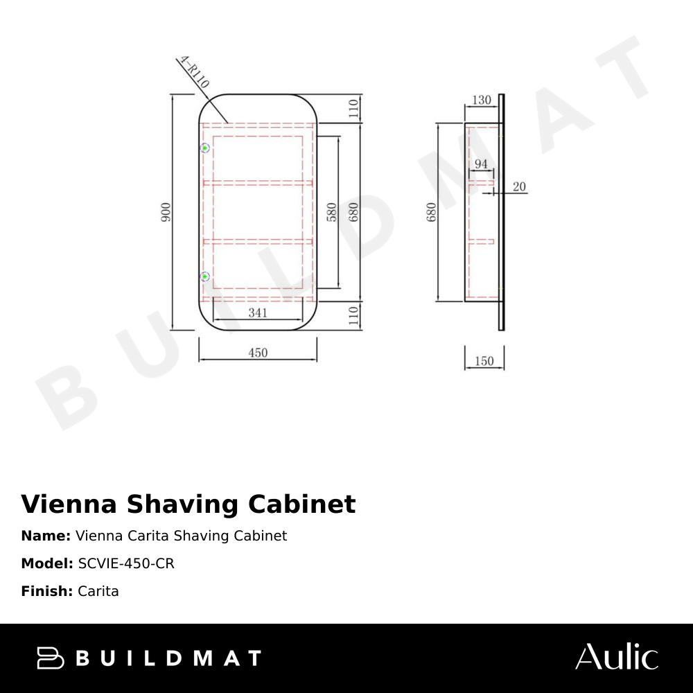 Vienna Carita Shaving Cabinet