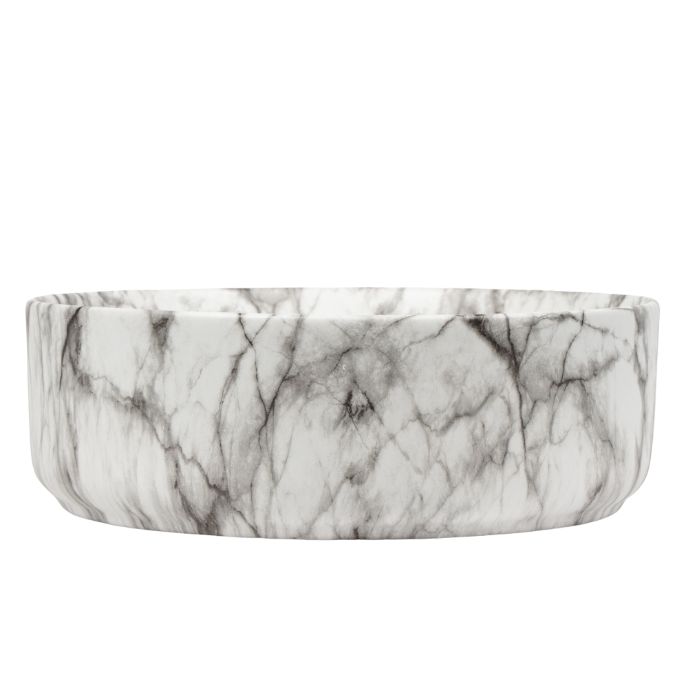 Arabescato Vagli Circle Ceramic Basin CLEARANCE