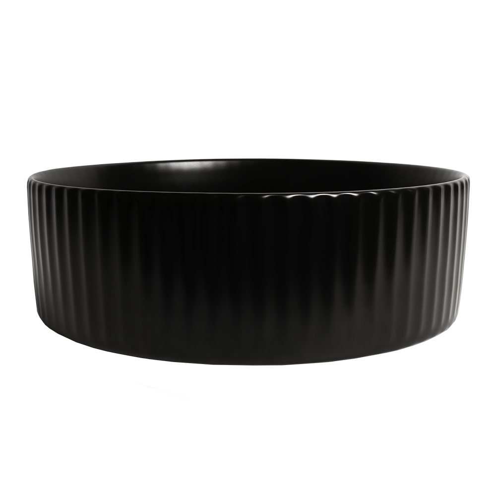 Camilla Fluted Matte Black Basin