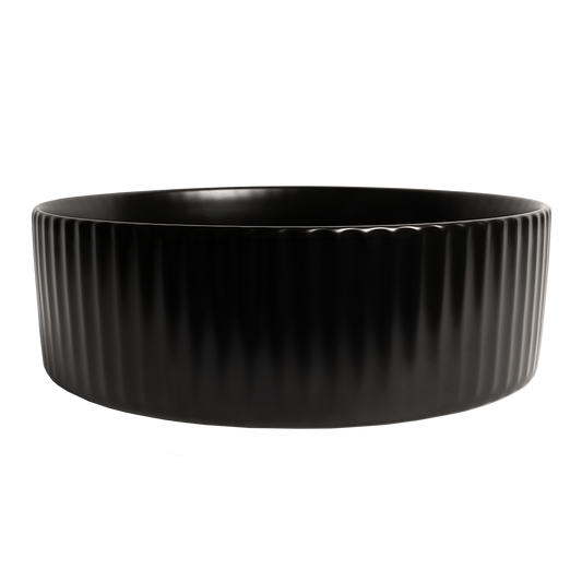 Camilla Fluted Matte Black Basin