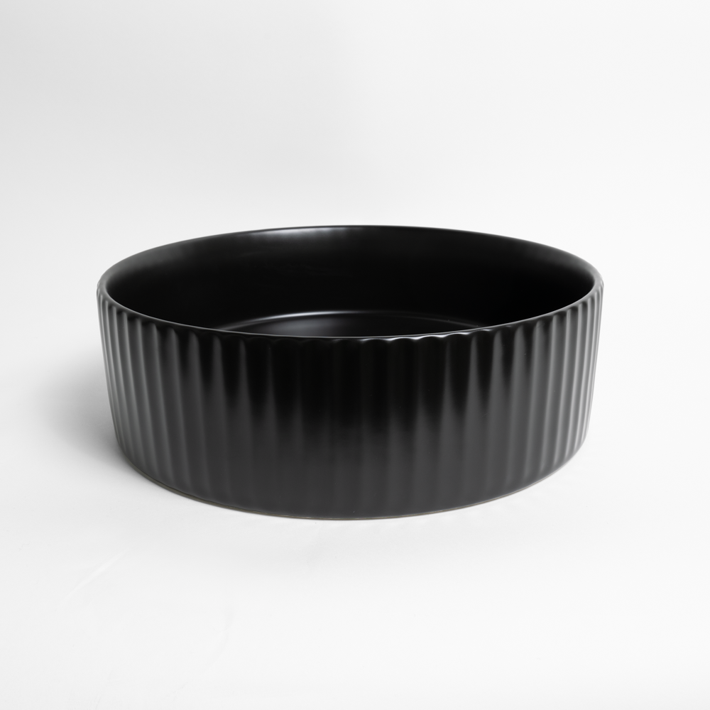 Camilla Fluted Matte Black Basin