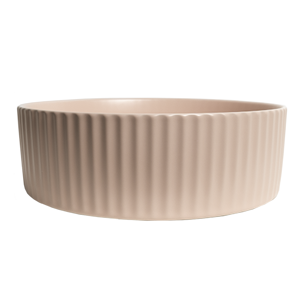 Camilla Fluted Matte Pink Basin