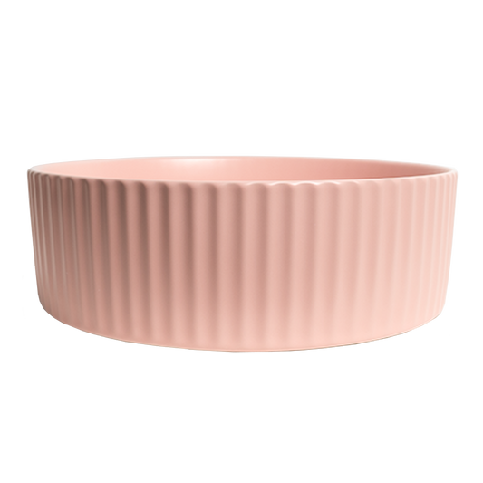 Camilla Fluted Matte Pink Basin