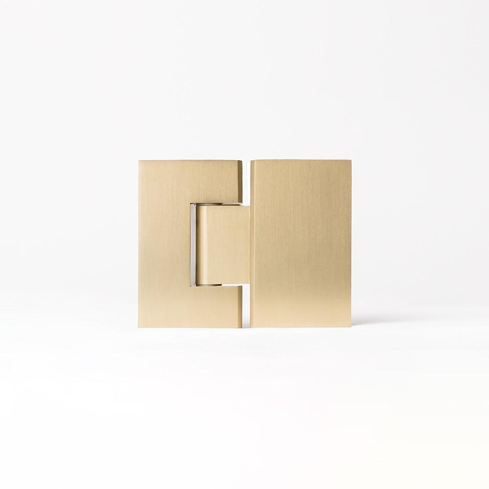 Anton Shower Hinge Brushed Brass Gold