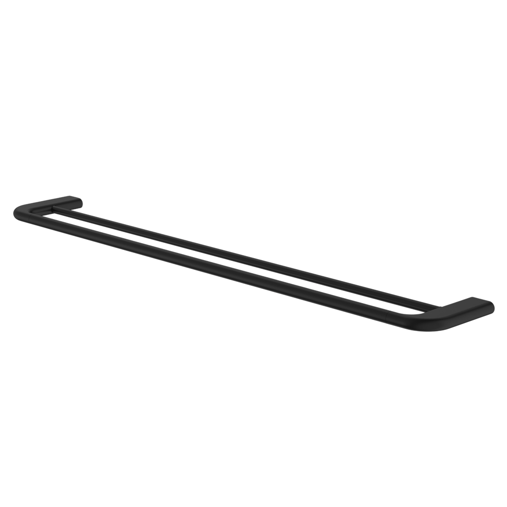 Contura II 820mm Double Towel Rail Matte Black