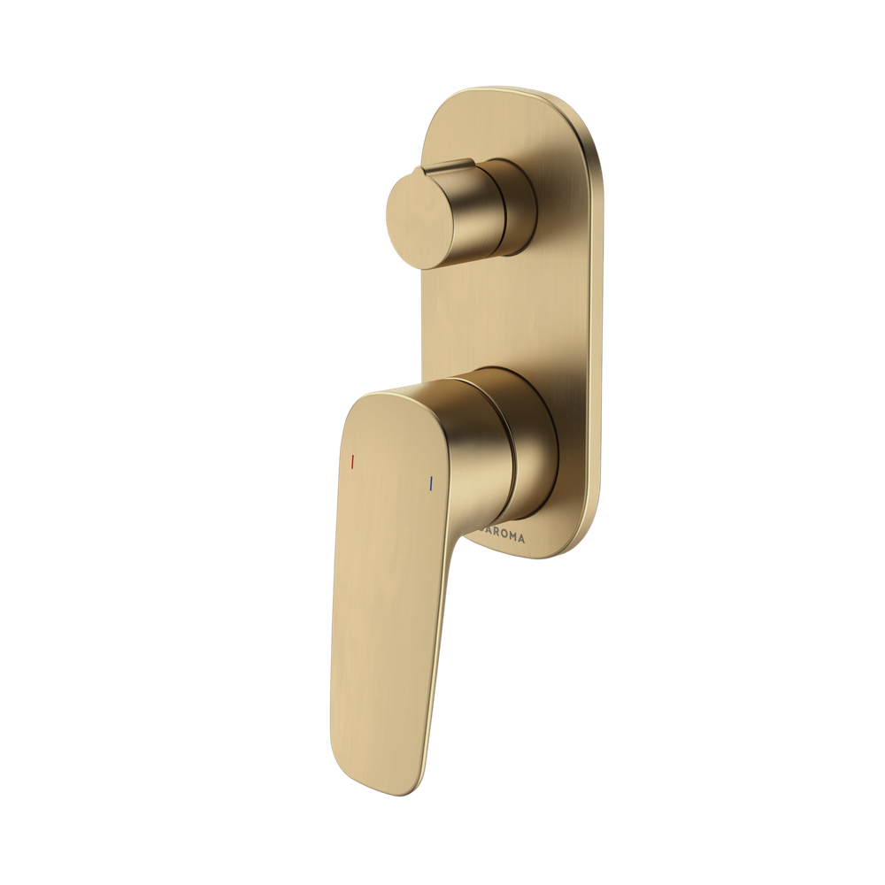 Contura II Bath/Shower Mixer with Diverter Brushed Brass