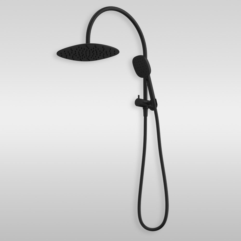 Contura II Compact Twin Shower Black