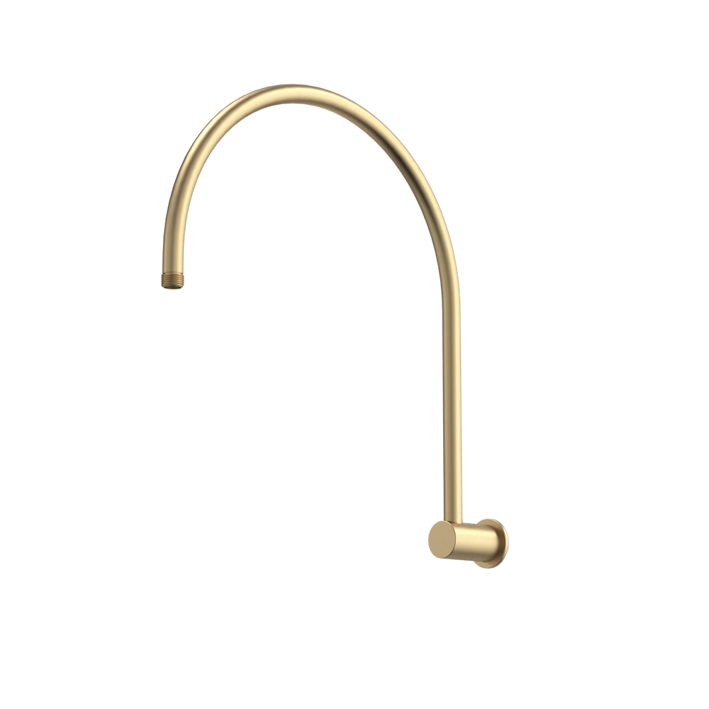 Caroma Upswept Shower Arm Brushed Brass